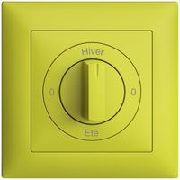 Kit front. 0-Hiver-0-Eté EDIZIOdue lemon 88×88mm pour interr.rot