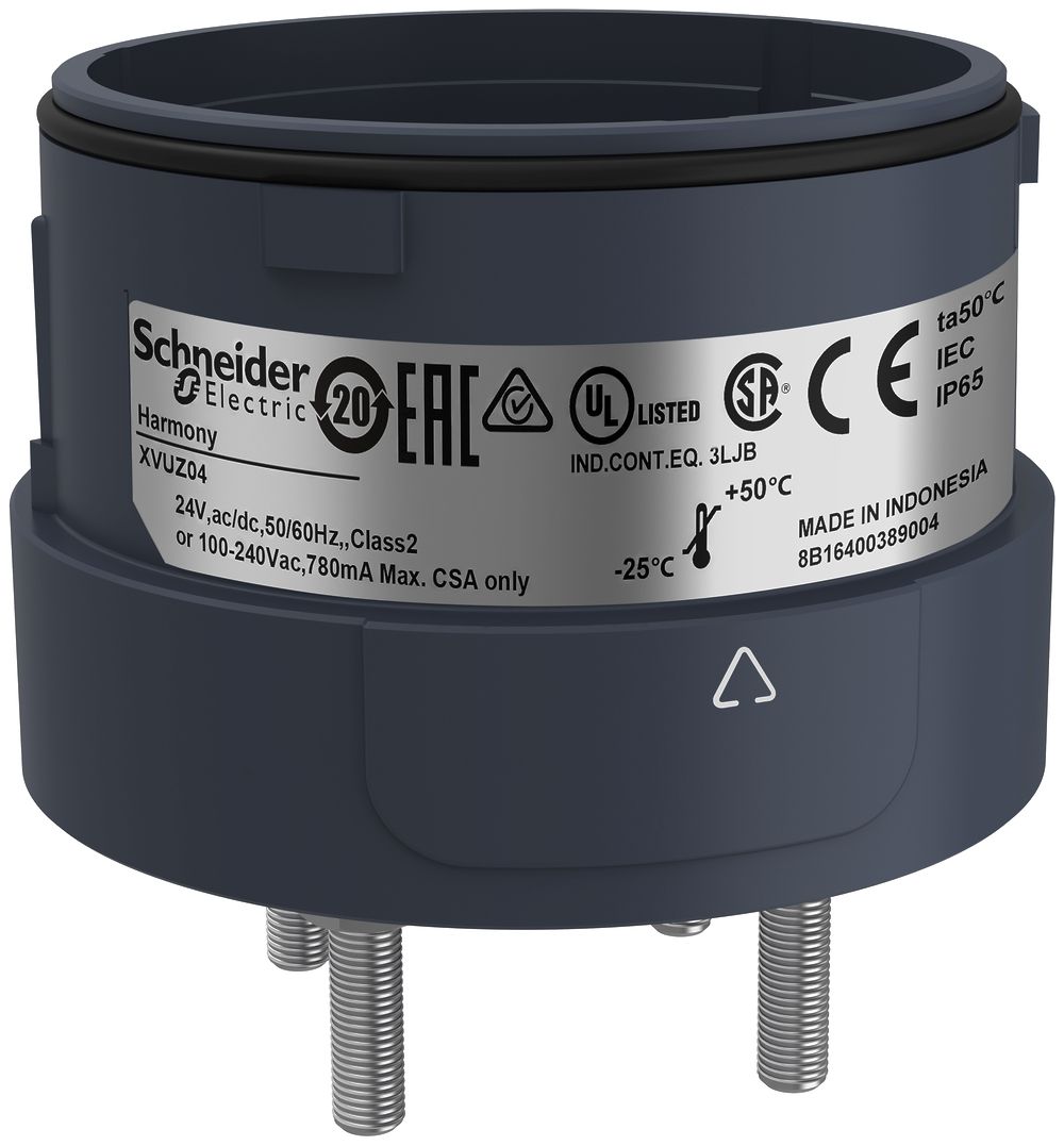 Montagesockel Schneider Electric 4 Pins, IP65 schwarz