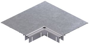 Flachwinkel tehalit BKB Oberteil Ausseneck für Bodenkanal 300×445×3mm