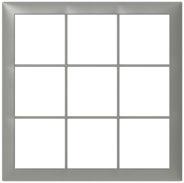 Cadre de recouvrement SIDUS 3×3 gris clair