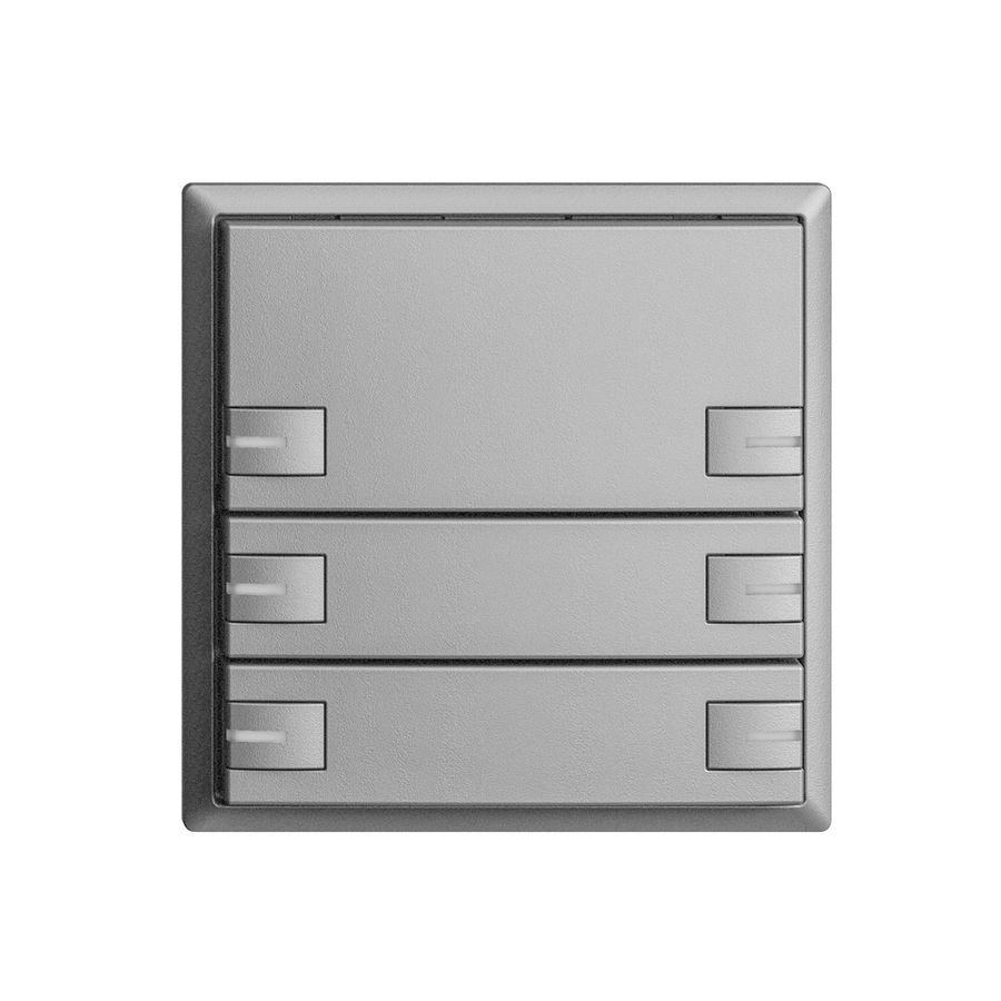 Poussoir KNX RGB EDUE, 250mW, a.LED RGB, 6×poussoir, comm.1×touche, si