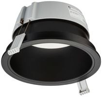 Downlight LED Philips LuxSpace Compact BKR 23W 2200lm 840 WB Ø214mm noir