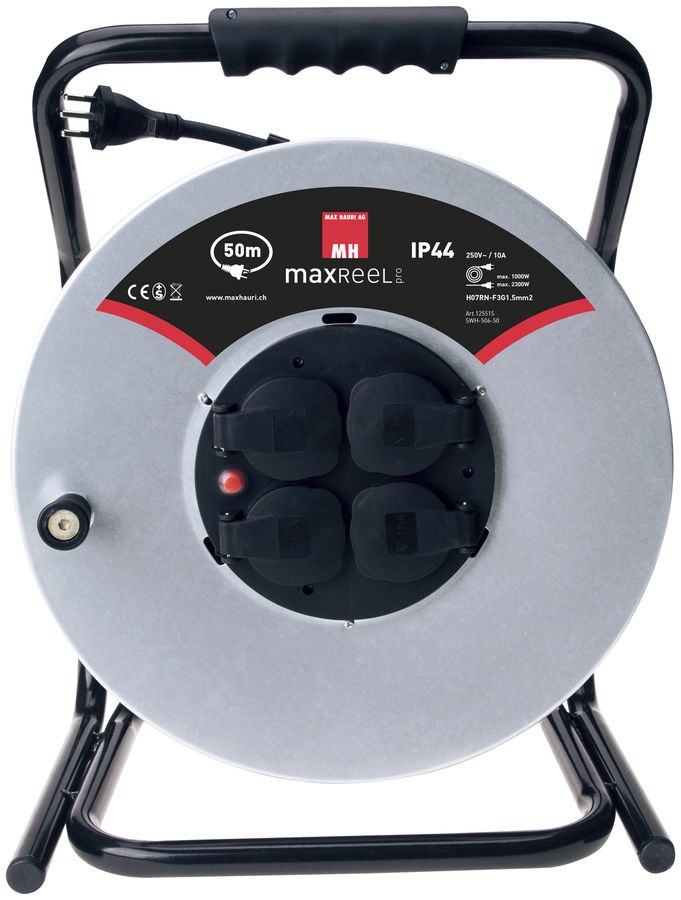 Kabelrolle MH 50m 3×1.5mm² 4×T13 GDV IP44