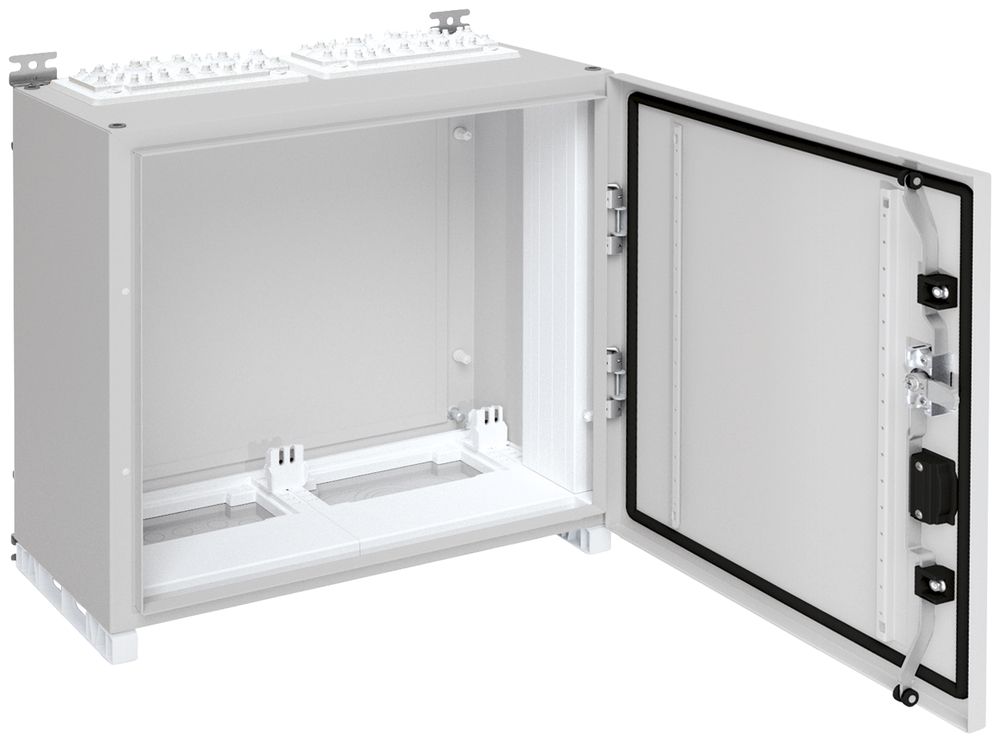 Armadio murale Hager univers con porta piena CP I IP55 500×550×275mm RAL 7035