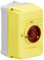 AP-Gehäuse ABB IB132-Y, für MS116/132, abschliessbar, IP65, gelb/rot