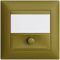 UP-Taster mit Namensschild EDIZIOdue olive