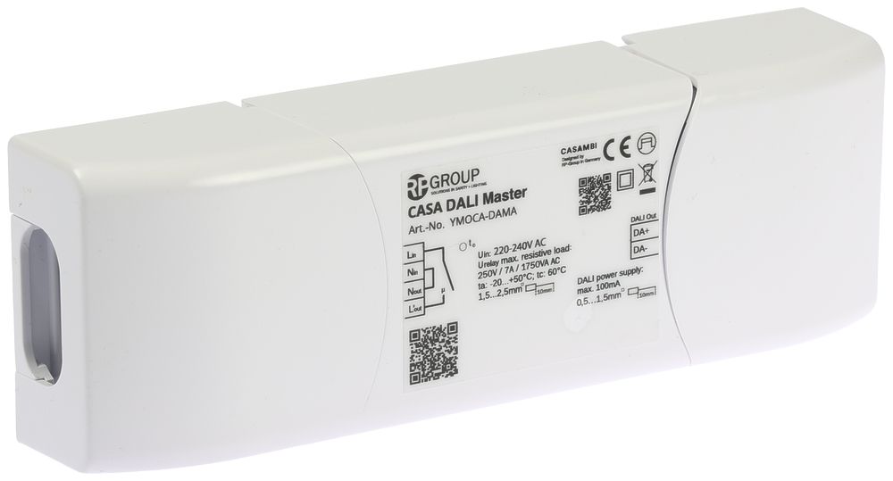 Appareil commande LED YMOCA-DAMA, Casambi DALI-Master 7A/250VAC