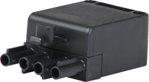 Steckerteil Wieland 4L schwarz