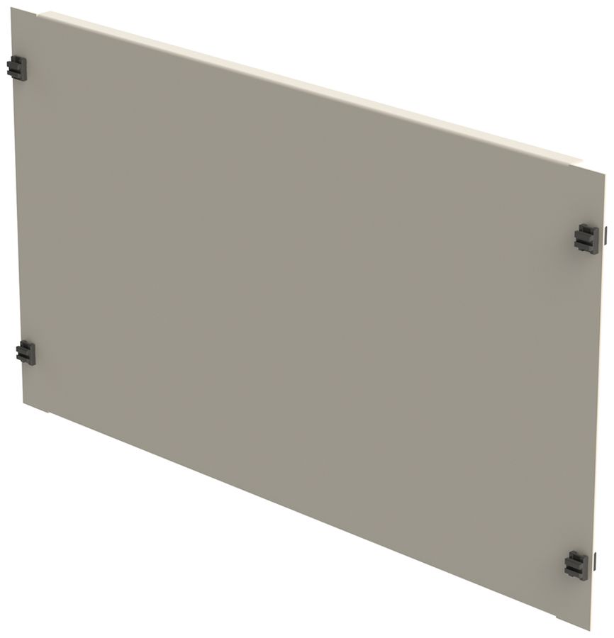 Plaque d'obturation 19" fermeture rapide 6UH acier gris