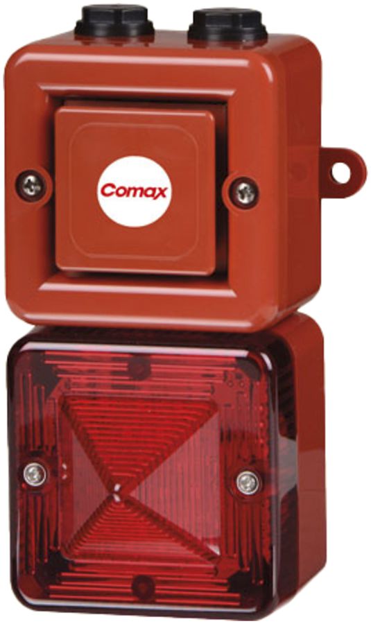 Avvisatore Comax con flash 5J 32 toni 100dB arancione IP66