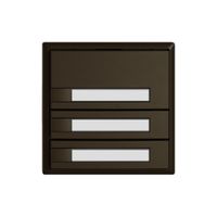 Universaltaster EDIZIO.liv UNI SNAPFIX® o.LED 3× 1-Tbed.Pap.br