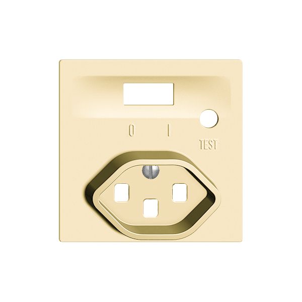 Frontset EDIZIOdue zu FI-Steckdose vanille