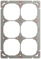 Befestigungsplatte mit SNAPFIX®-Befestigungssystem 3×2 oder 2×3 197×137mm