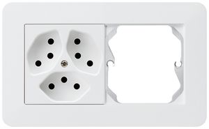 UP-Kombination kallysto.trend Gr.I-I horizontal 3×Typ 13+leer weiss