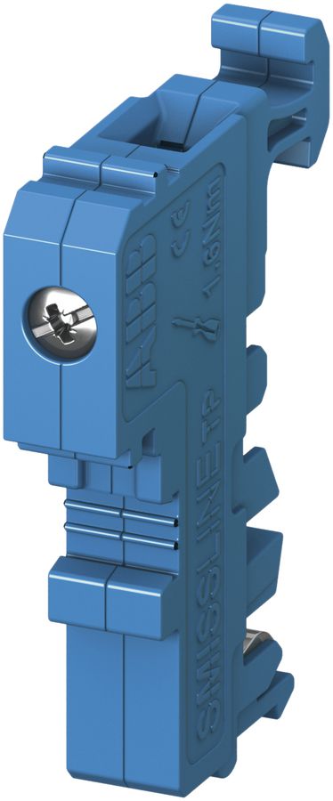 Borne neutre ABB SMISSLINE TP pour socle additionnel 10mm², bleu clair