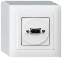 Prise de raccordement AP kallysto VGA blanc avec raccordement à vis