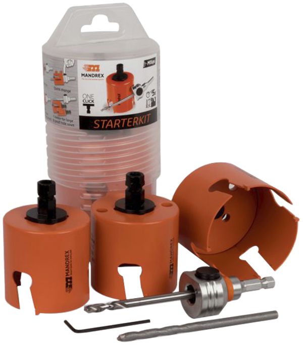 Lochsägen-Set MANDREX MXqs SuperXcut Electricien Ø65/68/83mm