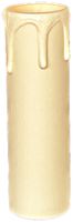 Kerzenhülse Elektrogros für E14-Fassung Ø26mm L=85mm elfenbein
