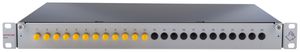 Patchpanel LWL 19" Breakoutbox 1HE 12×ST/PC SM+MM