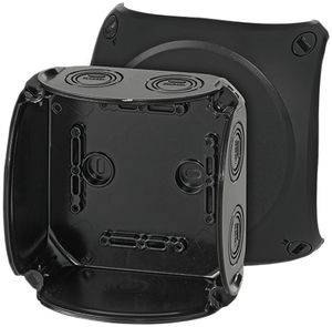 Boîte de dérivation AP Hensel KF B 6mm² sans bornes noir