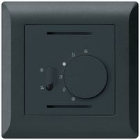 Termostato INC Hager kallysto.line, con interr.di riscald./raffred., nero