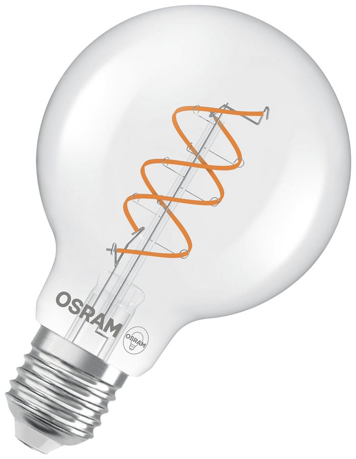 Lampe LED Osram Vintage 1906 E27 7.2W 806lm 827 VAR Ø80×123mm clair