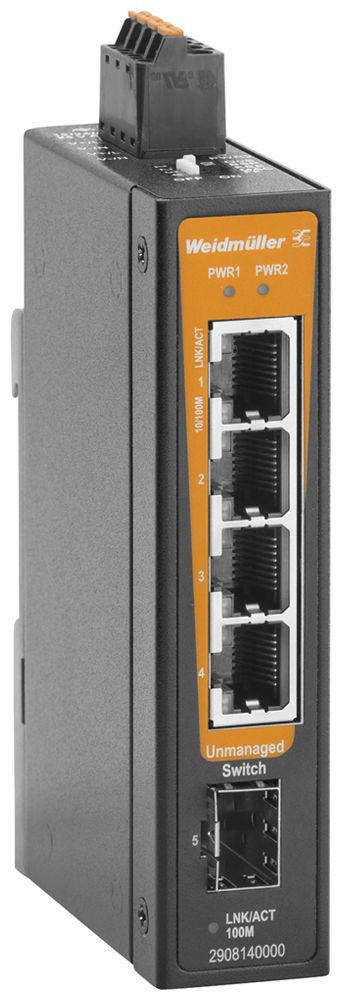 Switch Weidmüller IE-SW-BLB-05-4TX-1FESFP 4×RJ45 FE+1×SFP FE unmanaged