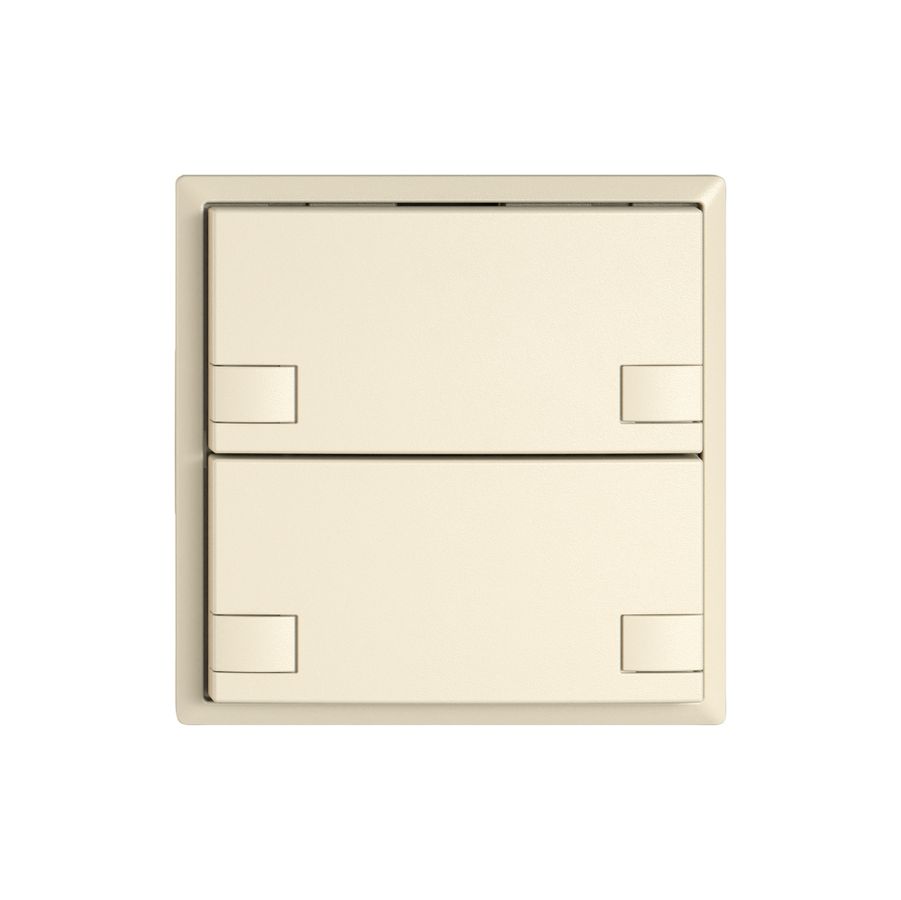 Universaltaster EDIZIO.liv UNI SNAPFIX® o.LED 2× 2-Tbed.cr