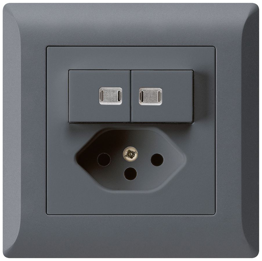 UP-Leuchtkombination 1/3+3/1P+T13 anthrazit kallysto.line 2 Linsen