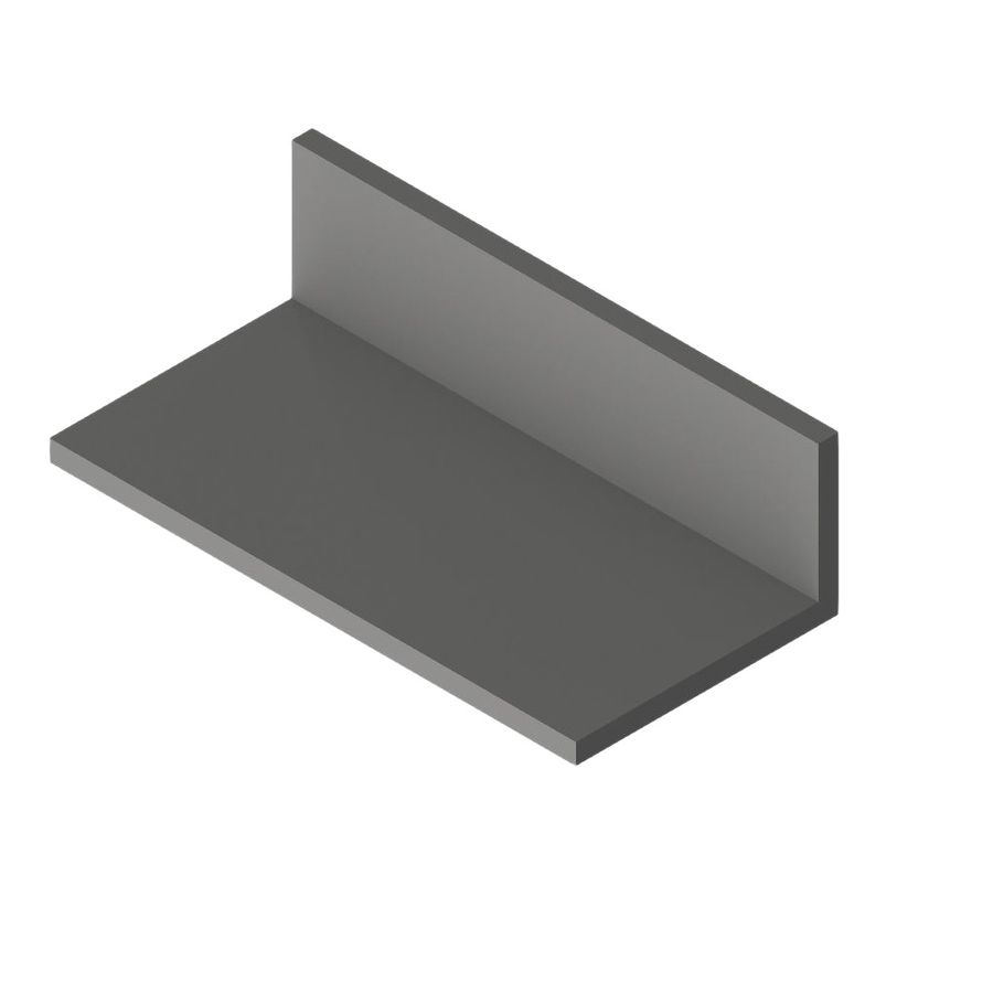 Profilé d'aluminium en L, 50 x 30 x 4 Longueur de 2150 mm, EN AW 6060