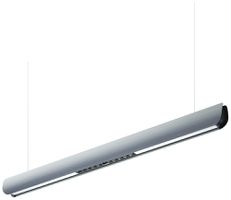 LED-Pendelleuchte DOTLUX RIVO 45W 3200lm 4000K 1-10V DIM 1280mm silber