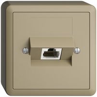 Presa AP 1×RJ45/u 4P ITplus EDIZIOdue sand