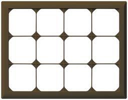 Telaio di copertura INC kallysto.line 4×3 marrone orizzontale 212×272mm