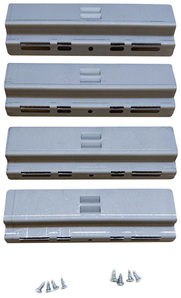 Set di graffe di montaggio LEDVANCE Q-Clip acciaio 45×25×33mm zinco set di 4