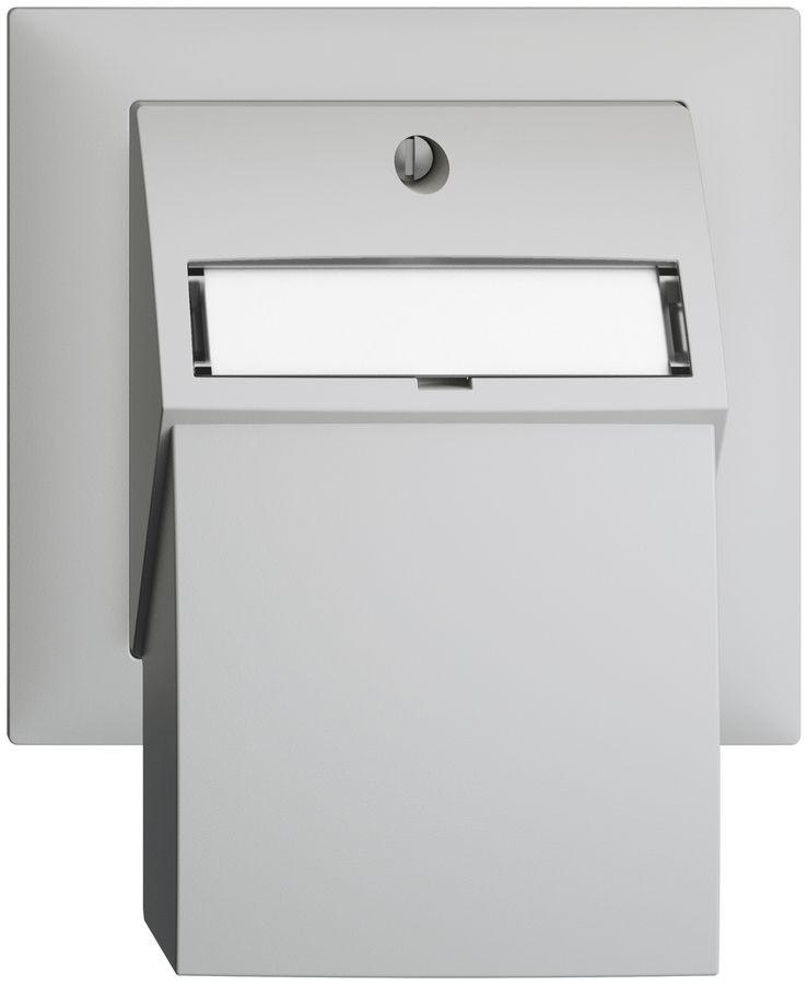 EB-Montageset EDIZIOdue, mit Flachauslasshaube, für 2×RJ45, hellgrau