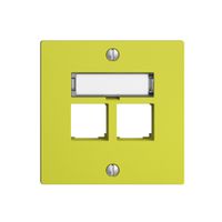 Kit de montage S-One EDIZIOdue F pour 2×RJ45 droite, lemon