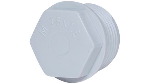 Passe-fils en matière synthétique avec membrane défonçable