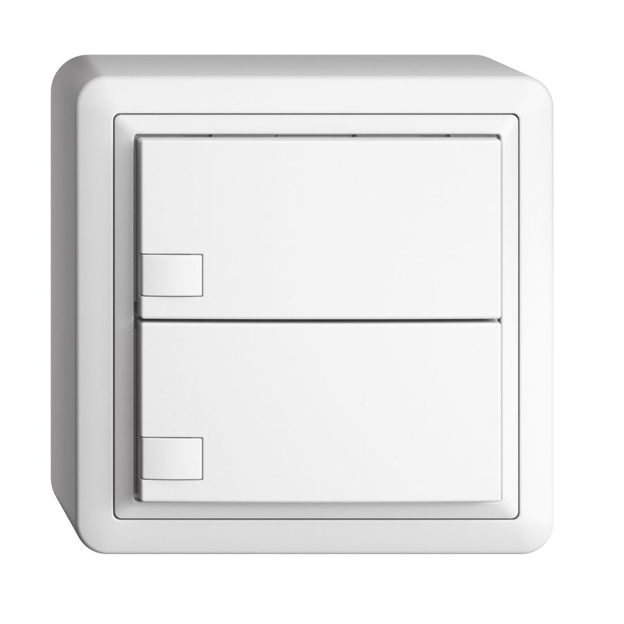 AP-KNX-Taster RGB EDUE, 250mW, o.LED, 2×Taste, 1×Tastenb., ws