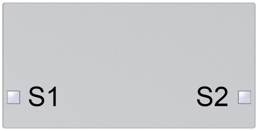 Tasto SIDUS 2/4v per sensore pulsante impressione S1/S2, all