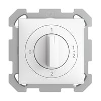 UP-Drehschalter EDIZIOdue 1/1P weiss, mit Drehgriff