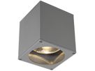 Deckenleuchte SLV BIG THEO CEILING OUT, GU10 75W IP44 silbergrau