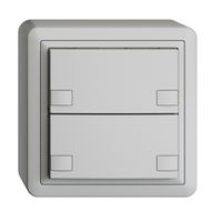 AP-KNX-Taster RGB EDUE, 250mW, o.LED, 2×Taste, 2×Tastenb., hgu