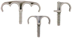 Rohr-Bride Fix Ring 18mm hellgrau