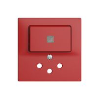 Frontset 60×60mm EDIZIOdue berry T12 mit Linse, mit Kinderschutz