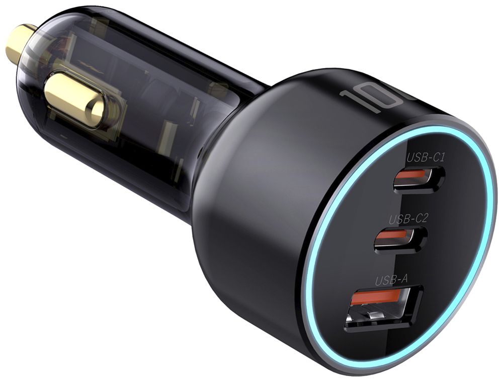 Prise de charge USB pour véhicule 1×USB-A 2×USB-C