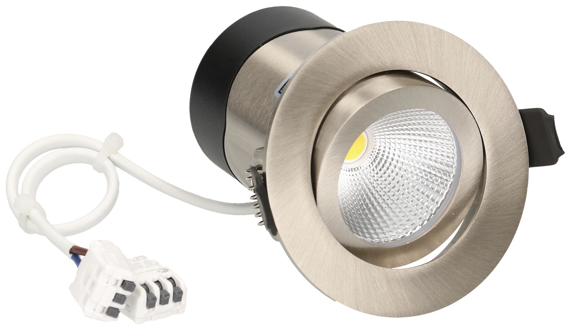 EB-LED-Spot MH maxLUCE DISC 7W 590lm 4000K IP44 DIM Ø80mm Nickel 36°