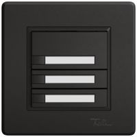 UP-Universaltaster EDIZIO.liv UNI SNAPFIX® 12…48V o.LED 3× 1-Tbed.Pap.sz