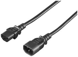 Verlängerungskabel Rittal DK 7200.215 C14/C13 230V 3×1mm² PVC schwarz 1.8m