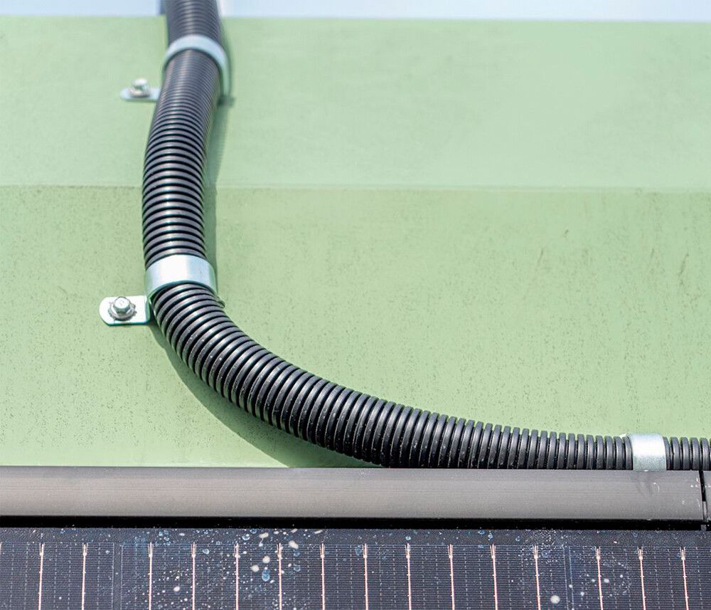 KRGK-Rohr Plica PE-UV M50 biegsam PVC -15…60°C schwarz