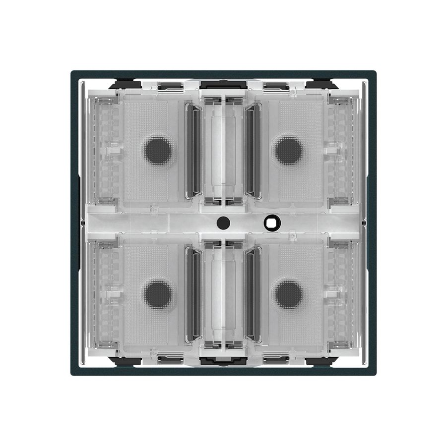 Poussoir KNX KAL p.4×touches 4×points actionnables LED noir